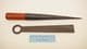 willow basket weaving tool set of 4 stained pine Tuscan style handles