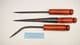 willow basket weaving tool set of 4  with stained pine bobtail handles