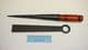 willow basket weaving tool set of 4  with stained pine bobtail handles