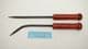 willow basket weaving tool set of 4 with stained pine doric style handles