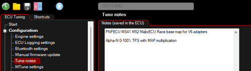 PNPECU MS41 M52 V6 Base map - ALPHA-N