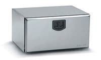 Bawer L400 x H300 x D300mm Stainless Steel Toolbox - Matt Finish with Europlex lock