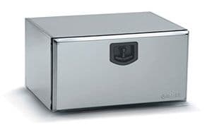 Bawer L400 x H300 x D300mm Stainless Steel Toolbox - Matt Finish with Europlex lock