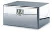Bawer L500 x H350 x D400mm Stainless Steel Toolbox - Matt Finish with Bright Lid and S/S Lock