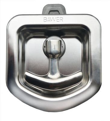 Bawer Stainless steel lock with adjustable alloy back plate and fixing studs