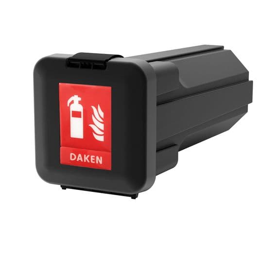 Black Sliden Top Loading fire Extinguisher Box without window