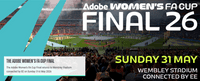 Womens FA Cup Final - Manchester City v Brighton - Sun 31st May 2026 - KO  15:00