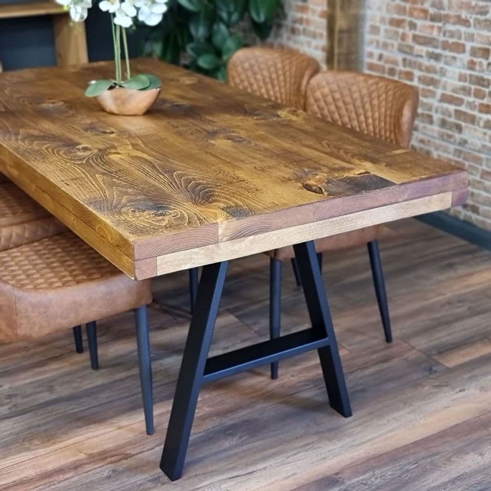Reclaimed wood table online legs