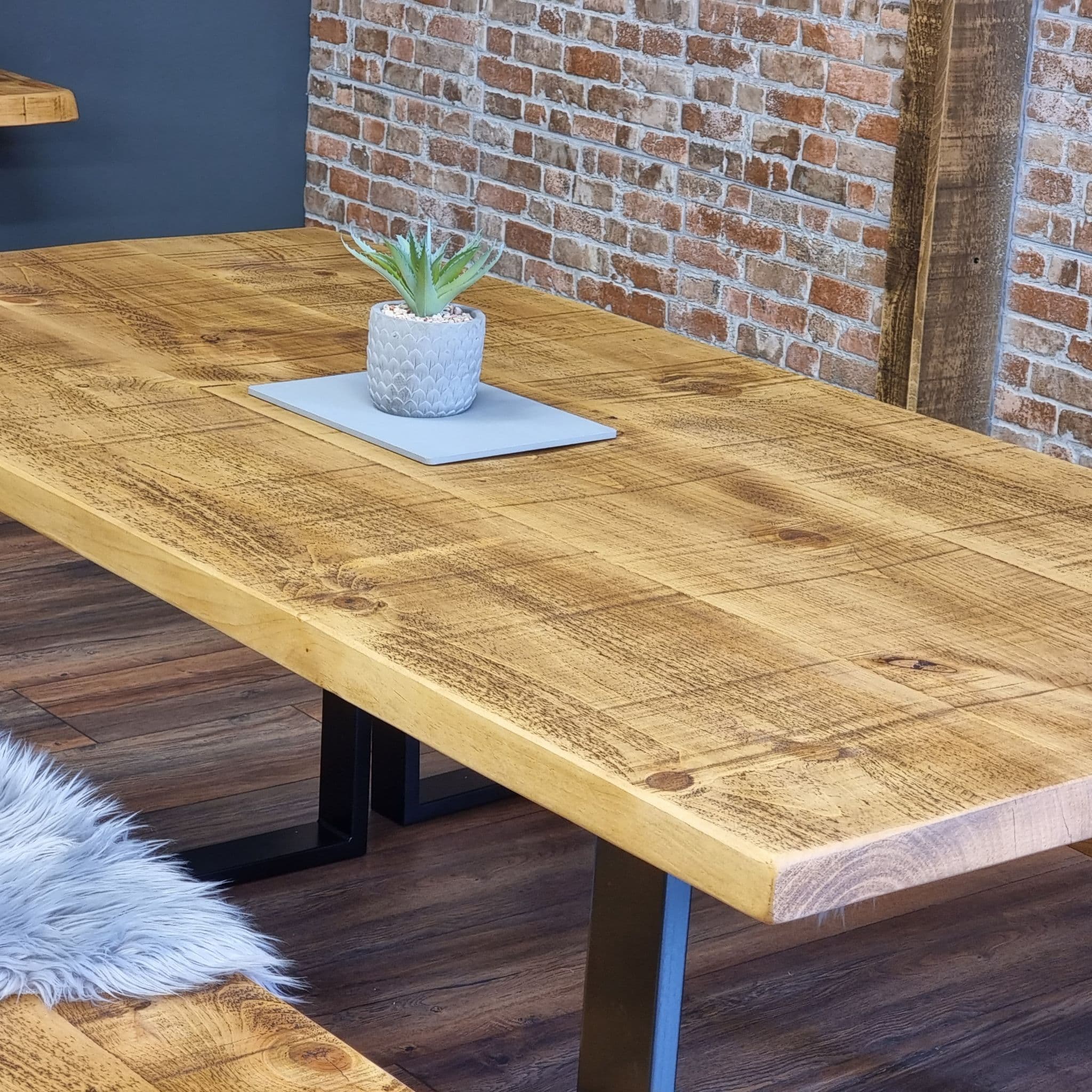 John Lewis Calia Style Dining Table SQUARE INDUSTRIAL LEGS