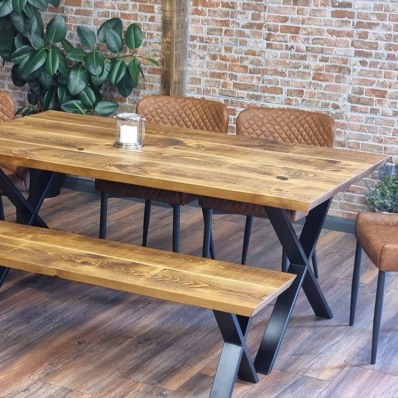 Louth Dining Table X FRAME LEGS