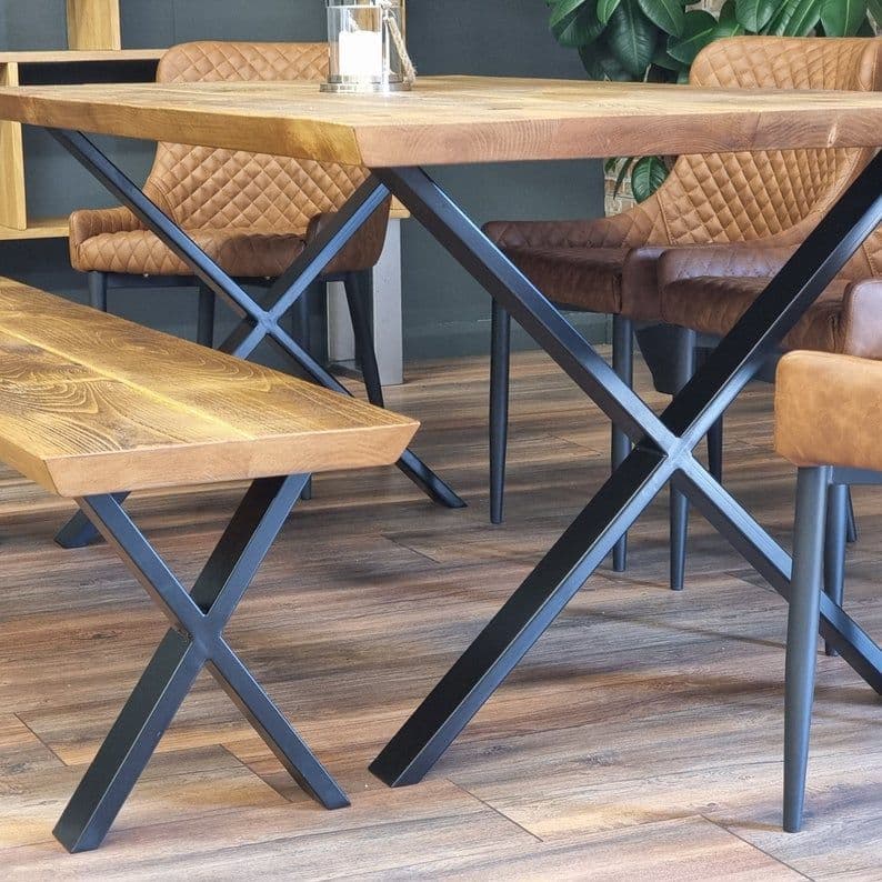 Louth Dining Table X FRAME LEGS