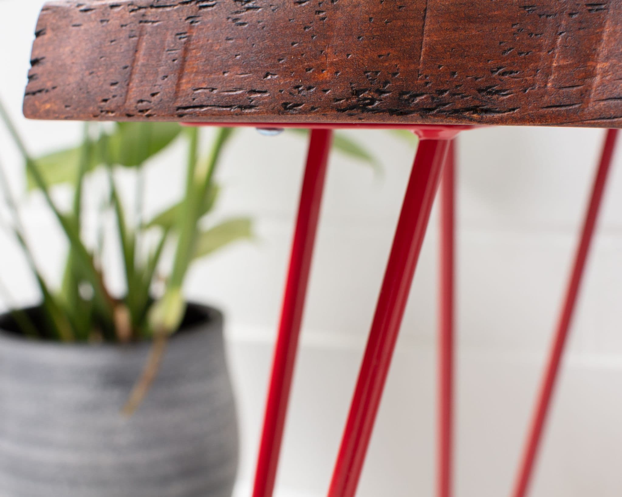 Rustic Live Edge Coffee Table Handmade with Hairpin Legs / A