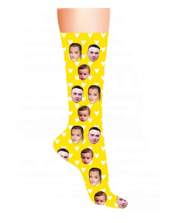 3 Photo Socks Dotted