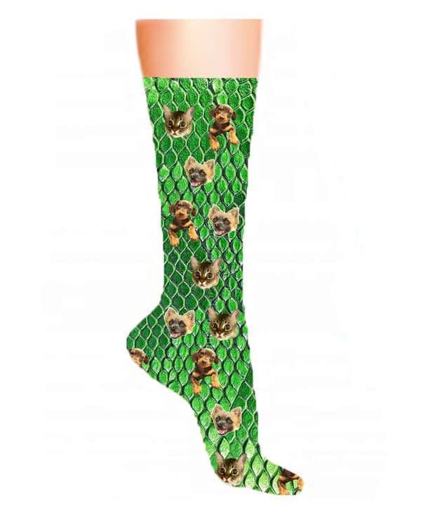 3 Photo Socks Dotted