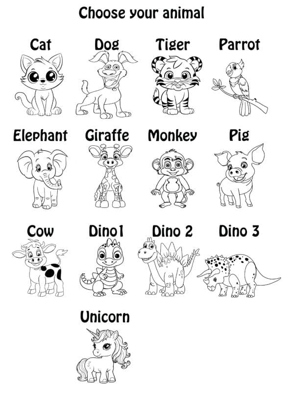 Animal Character Stool Personalised