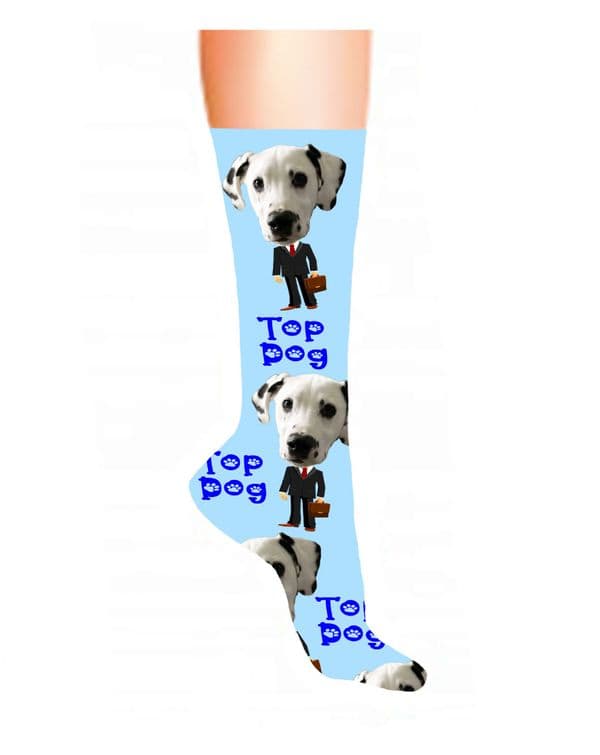 Business Man Photo & Text Socks