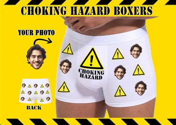 Choking Hazard Phot Pants Boxers