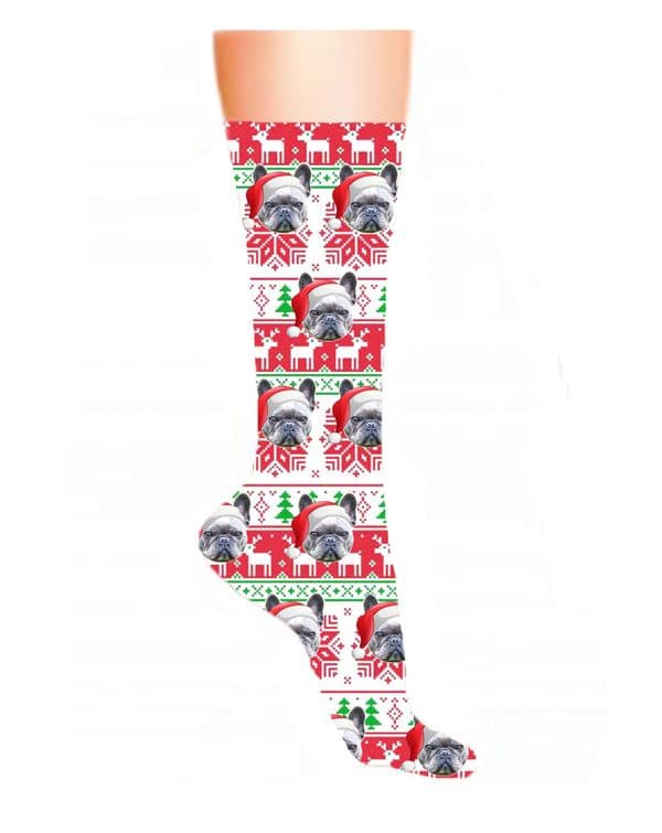 Christmas Jumper Photo  Socks