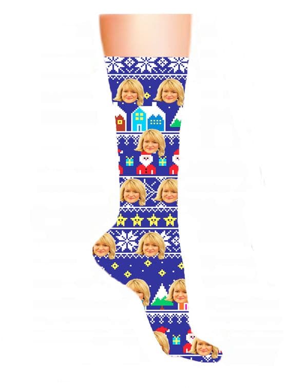 Christmas Jumper Photo  Socks