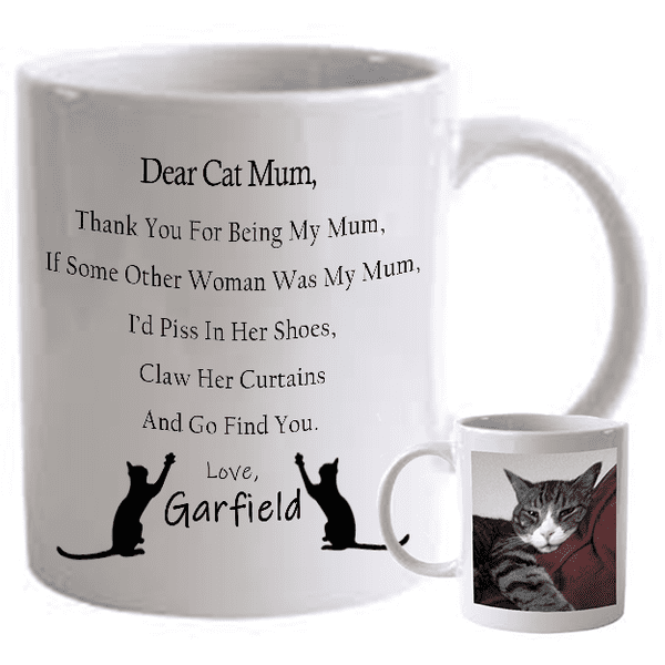 Dear Cat Mum Funny Photo Mug