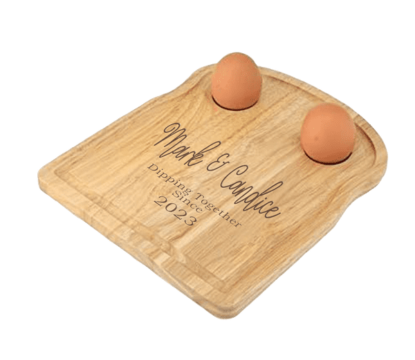 Dino Personalised Dippy Egg and Toast Board Engraved