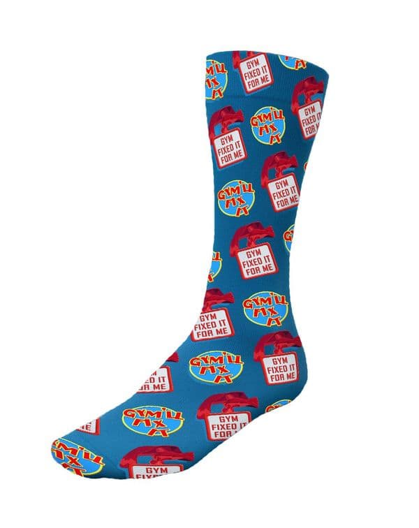 Gym'll Fix It Socks Retro Dark Humour