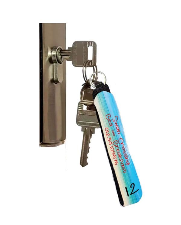 Image & Text Keyring Personalised Lanyard