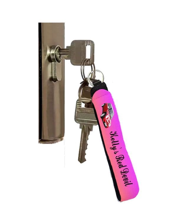 Image & Text Keyring Personalised Lanyard