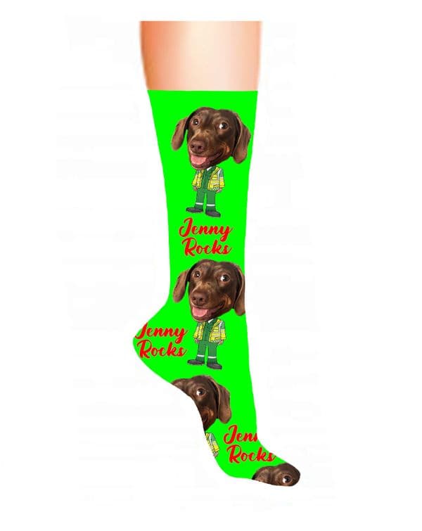 Paramedic Photo & Text Socks