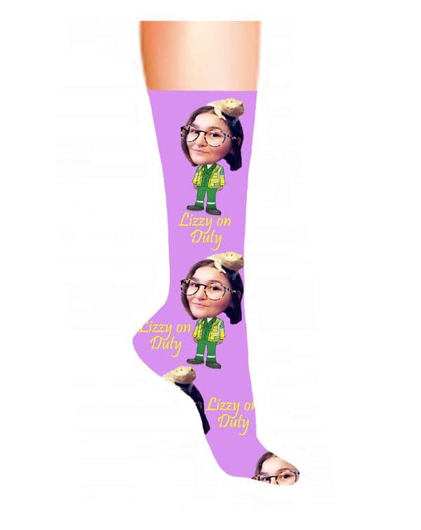 Paramedic Photo & Text Socks