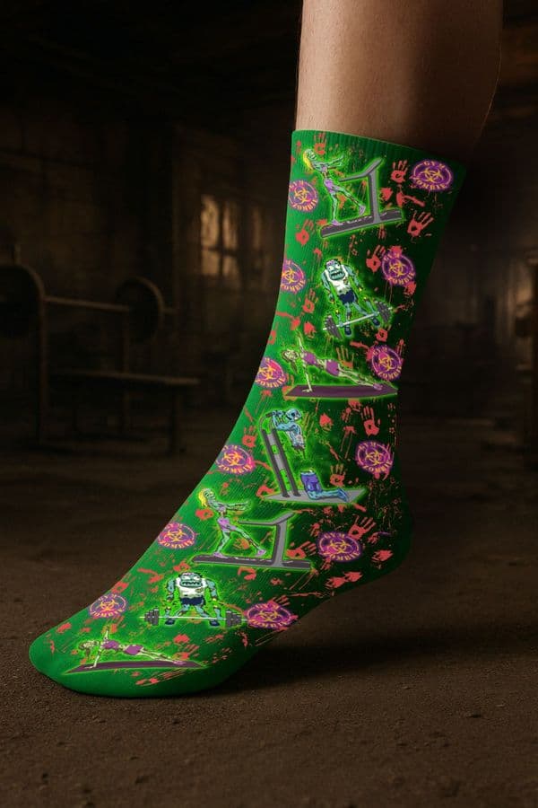 Zombie Gym  Horror Socks