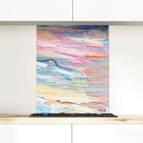 Abundance Blue - Glass Splashback