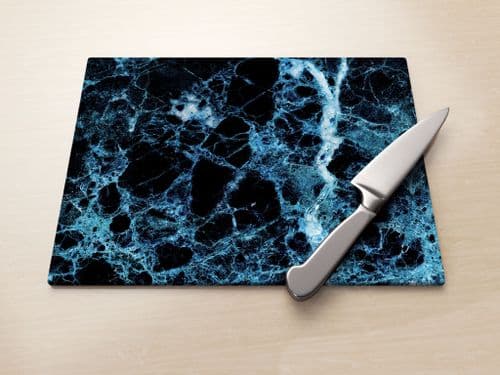 Blue Emperador Marble - Glass Worktop Saver