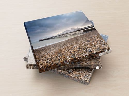Brighton Beach - Glass Coasters