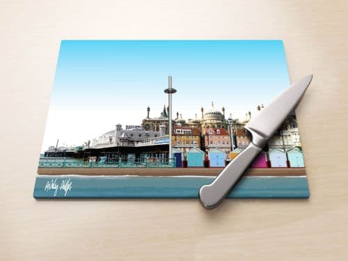 Brighton Skyline Blue - Glass Worktop Saver