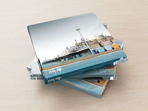Brighton Skyline Ultra Marine - Glass Coasters