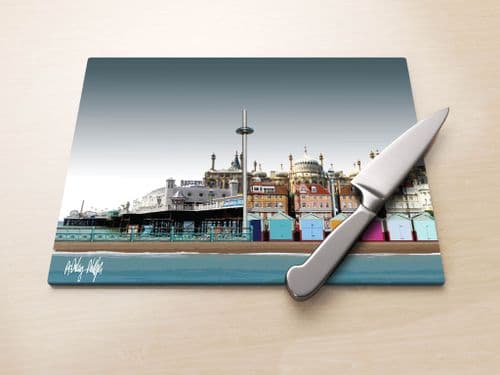 Brighton Skyline Ultra Marine - Glass Worktop Saver