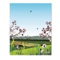 British Countryside Blue - Glass Splashback