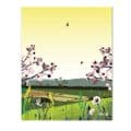 British Countryside Yellow - Glass Splashback