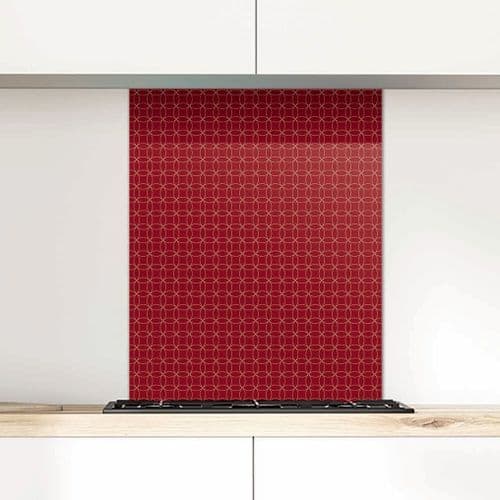 Circles G234 cherry Glass Splashback