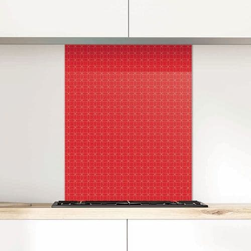 Circles G236 poppy Glass Splashback