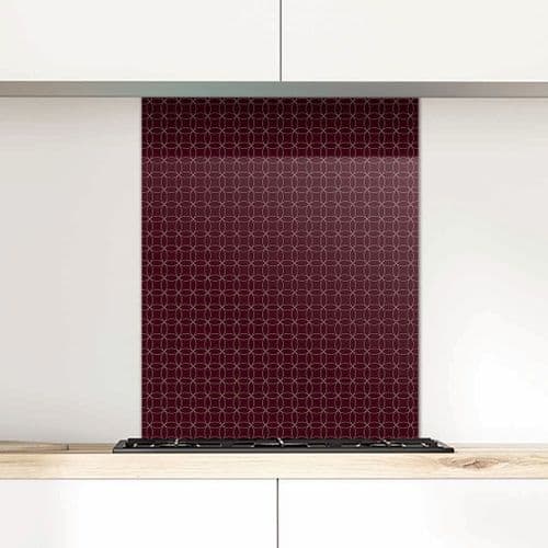Circles G237 claret Glass Splashback