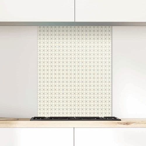 Circles G240 ivory Glass Splashback