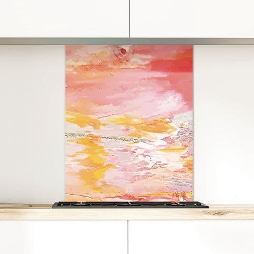 Excess Paint Red - Glass Splashback