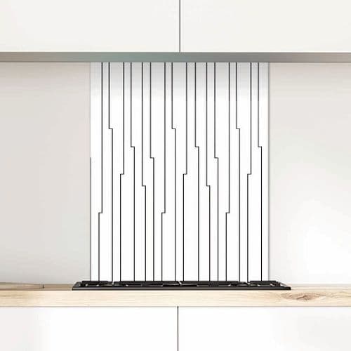 G12 Art Deco Glass Splashback_PolarWhite_