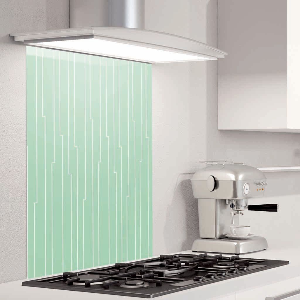 G26 Art Deco Glass Splashback Pistachio