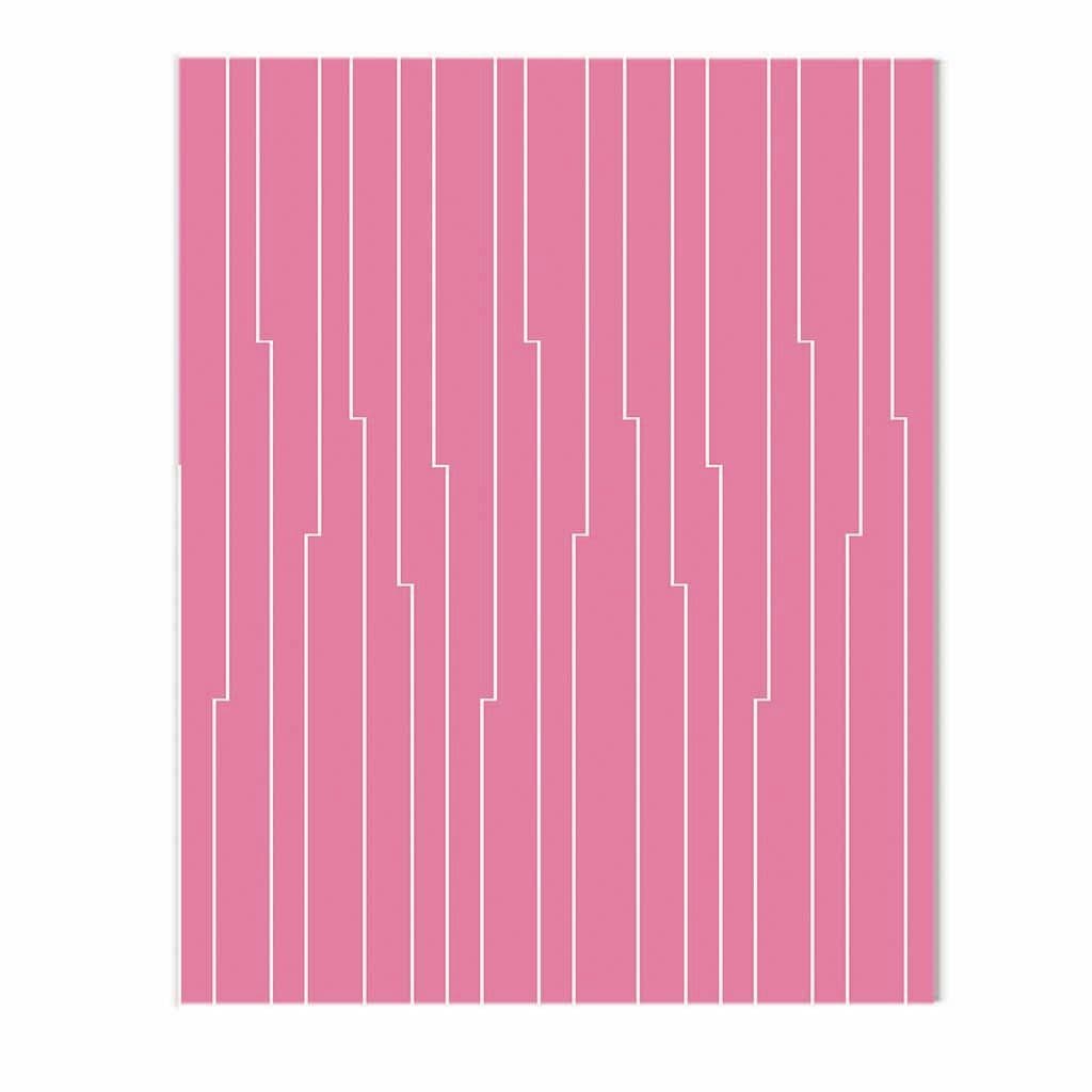 G39 Art Deco Glass Splashback Bubblegum