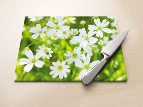 Greater Stitchwort - Glass Worktop Saver