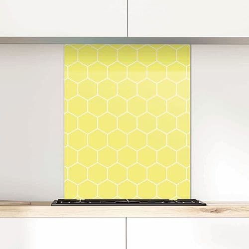 Lemon Splashbacks Honeycomb
