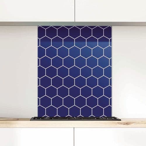 Honeycomb, Sapphire Glass Splashback